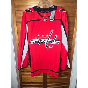 Washington Capitals Adidas Authentic Home Jersey Mens Size 54